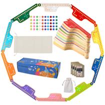 Jogo de tabuleiro Medikaison Colorful Jokers and Marbles para 10 jogadores Jogo de tabuleiro Medikaison Colorful Jokers and Marbles para 10 jogadores