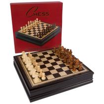 Jogo de Tabuleiro Melhor Conjunto de Xadrez Kavi em Madeira 46x46 cm
