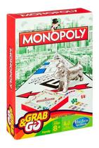 Jogo De Tabuleiro Mini Monopoly Grab &amp Go - Hasbro B1002