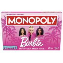 Jogo de Tabuleiro Monopoly Barbie - Edição para 2 a 6 Jogadores (8+)