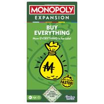 Jogo de tabuleiro Monopoly Buy Everything Expansion para maiores de 8 anos