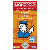 Jogo de tabuleiro Monopoly Go to Jail Expansion A partir de 8 anos 2-6 jogadores