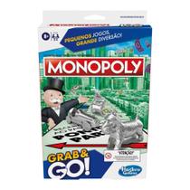 Jogo de Tabuleiro Monopoly Grab and Go F8256 Hasbro - 18590 Jogo de Tabuleiro Monopoly Grab and Go F8256 Hasbro - 18590