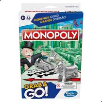 Jogo de Tabuleiro Monopoly Grab & Go Portátil Hasbro F8256