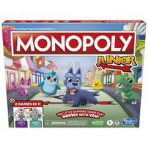 Jogo de Tabuleiro Monopoly Junior Hasbro Gaming 2-Sided 2 Games 4+