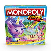 Jogo de tabuleiro MONOPOLY Junior Unicorn Edition para 2-4 j
