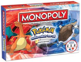 Jogo de tabuleiro MONOPOLY Pokemon Kanto Edition com 6 fichas de metal