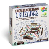 Jogo de Tabuleiro Palavras Cruzadas 100 Peças Madeira Aquarela Jogo de Tabuleiro Palavras Cruzadas 100 Peças Madeira Aquarela