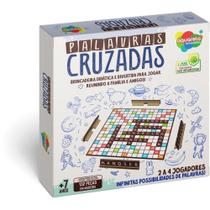 Jogo de Tabuleiro Palavras Cruzadas 100PCS Madei