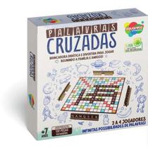 Jogo de tabuleiro palavras cruzadas 100pcs madeira - aquarela brinquedos