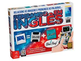 Jogo de Tabuleiro Pensando em Inglês Interativo Grow Jogo de Tabuleiro Pensando em Inglês Interativo Grow
