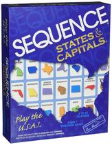 Jogo de Tabuleiro Pressman Jax Sequence Capitais dos Estados Unidos Jogo de Tabuleiro Pressman Jax Sequence Capitais dos Estados Unidos