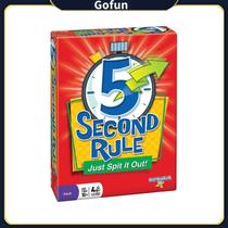 Jogo de tabuleiro, regra de 5 segundos para família, jogo de festa para crianças com mais de 10 anos