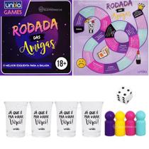 Jogo De Tabuleiro Rodada Das Amigas Com Copo Shot Beber Brinque Jogue E Ria 917