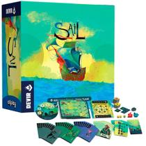 Jogo De Tabuleiro Sail Cooperativo E Dinâmico Board Game Devir Ajude Os Piratas A Fugir Do Kraken