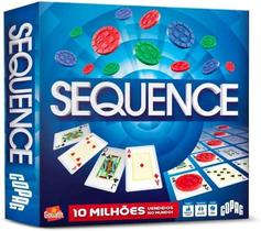 Jogo de Tabuleiro Sequence - Copag 31553 - Jogo de Estratégia para 2 a 12 Jogadores Jogo de Tabuleiro Sequence - Copag 31553 - Jogo de Estratégia para 2 a 12 Jogadores