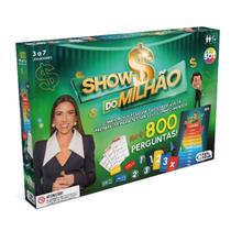 Jogo de Tabuleiro Show do Milhão 800 Perguntas Dinâmico Conhecimentos Gerais Pais e Filhos