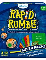 Jogo de tabuleiro Skillmatics Rapid Rumble Super Pack com 140 cartas