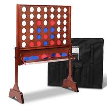 Jogo de Tabuleiro SPORT BEATS Gigante 4 em Linha de Madeira Ajustável Jogo de Tabuleiro SPORT BEATS Gigante 4 em Linha de Madeira Ajustável