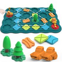 Jogo de Tabuleiro STEM Bonitoto Logical Road Builder - Para Crianças de 4 a 8 Anos Jogo de Tabuleiro STEM Bonitoto Logical Road Builder - Para Crianças de 4 a 8 Anos