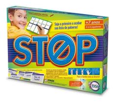 Jogo De Tabuleiro Stop Com 6 Canetas Coloridas Toia - 12114