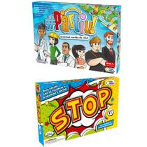 Jogo de Tabuleiro Stop + Jogo Partiu Parecido com Jogo da Vida - Pais e Filhos
