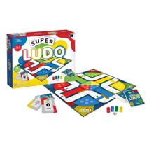 Jogo De Tabuleiro Super Ludo Brinquedo Infantil Pedagógico Divertido