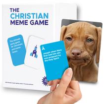 Jogo de tabuleiro The Christian Meme Game para famílias com mais de 10 anos