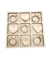 Jogo de tabuleiro Tic Tac Toe AvtrBoutique Wedding Theme Kids DIY