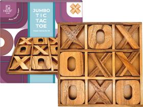 Jogo de tabuleiro Tic Tac Toe BSIRI Jumbo Wall Rustic Home Decor
