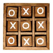 Jogo de tabuleiro Tic Tac Toe Wooden Set para crianças