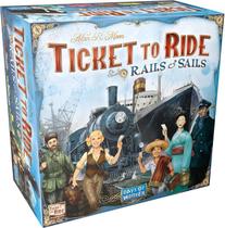 Jogo de tabuleiro Ticket to Ride Rails & Sails Strategy 10 anos