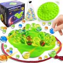 Jogo de tabuleiro TitTees Marble Balance com 60 bolas de vidro 8-12 Jogo de tabuleiro TitTees Marble Balance com 60 bolas de vidro 8-12