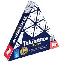 Jogo de Tabuleiro Triominos Original Dominó 1336 Elka