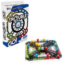 Jogo de Tabuleiro Trouble Clássico Grab Go Hasbro F8254 Jogo de Tabuleiro Trouble Clássico Grab Go Hasbro F8254