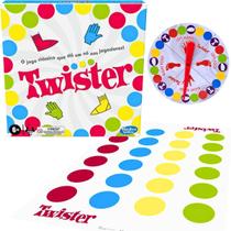 Jogo de Tabuleiro Twister Original com Tapete e Roleta