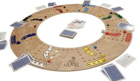 Jogo de tabuleiro uDog Old-Fashioned Fun 2-12 jogadores de madeira Jogo de tabuleiro uDog Old-Fashioned Fun 2-12 jogadores de madeira