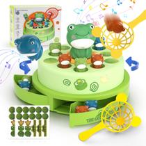 Jogo de tabuleiro UNEEDE Frog Bounce and Catch para crianças de 4 a 12 anos