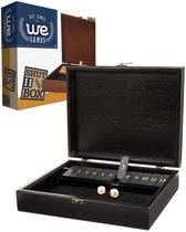 Jogo de Tabuleiro WE Games Shut The Box 12 Number Black Wood Box Jogo de Tabuleiro WE Games Shut The Box 12 Number Black Wood Box