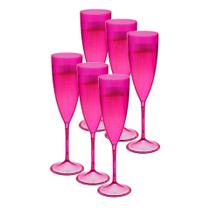 Jogo De Taça 12pçs Espumante Acrilico Cristal Premium 170ml