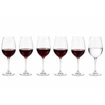Jogo De Taça 6 Peças Vinho Crystal Bohemia Gastro 580ml