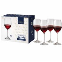 Jogo De Taça 6 Peças Vinho Crystal Bohemia Gastro 580ml