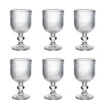 Jogo De Taça Canelada Vidro Lotus Clear 270ml 6 Peças Jogo De Taça Canelada Vidro Lotus Clear 270ml 6 Peças