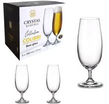 Jogo de Taça Copo Cerveja Vidro Cristal Choop 380ml Kit 6 Pç
