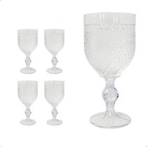 Jogo de Taça Cristal 400 ml c/ 6 unidades Acrílico Premium