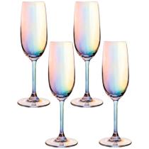 Jogo de Taça de Champagne Furta Cor de Cristal com Titânio Dom Paris Pérola 230ml 4 peças - Seu Lar Jogo de Taça de Champagne Furta Cor de Cristal com Titânio Dom Paris Pérola 230ml 4 peças - Seu Lar