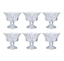 Jogo de taça de sobremesa com 6 pçs de vidro 150ml