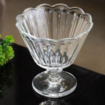 Jogo de taça de sobremesa de vidro flor com 6 peças para bolo sorvete sobremesas transparente decorada kit tigela potes Jogo de taça de sobremesa de vidro flor com 6 peças para bolo sorvete sobremesas transparente decorada kit tigela potes