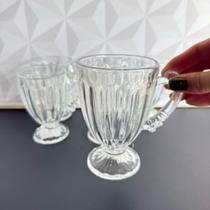 Jogo de taça de vidro para cappuccino com 6 peças transparente 200ml Lyor - xícara caneca Jogo de taça de vidro para cappuccino com 6 peças transparente 200ml Lyor - xícara caneca