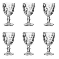 Jogo De Taça Diamond Vidro 260 ml 6 Peças Jogo De Taça Diamond Vidro 260 ml 6 Peças